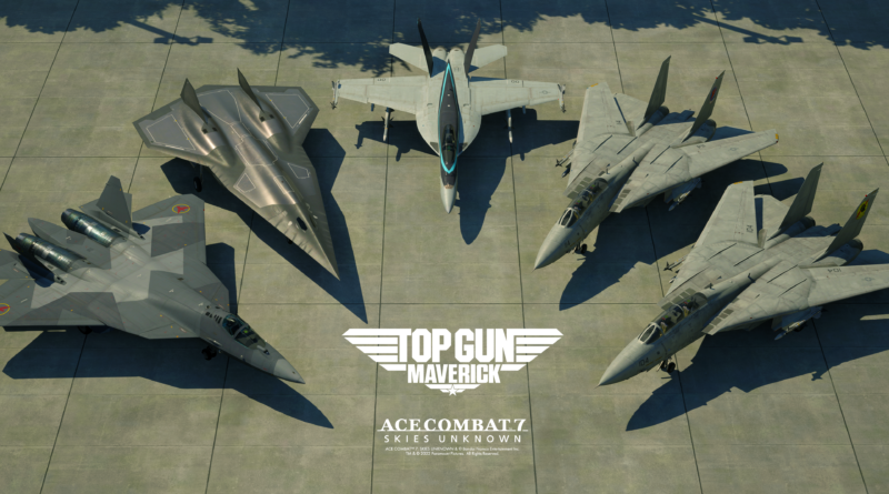ACE COMBAT 7: SKIES UNKNOWN porterà un aereo, alcuni emblemi e il celebre “tema musicale di Top Gun”