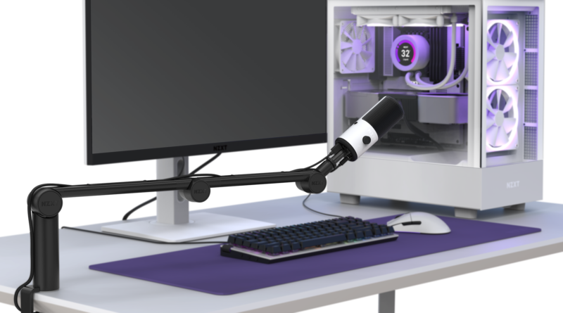 NZXT annuncia il nuovo microfono USB Capsule Mini e il Boom Arm Mini