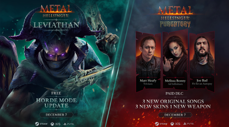 Il DLC Purgatory di Metal: Hellsinger è ora disponibile insieme all’aggiornamento gratuito della modalità Orda!