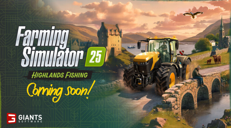 Farming Simulator 25 si arricchisce di un’esperienza di pesca divertente con l’espansione Highlands Fishing!