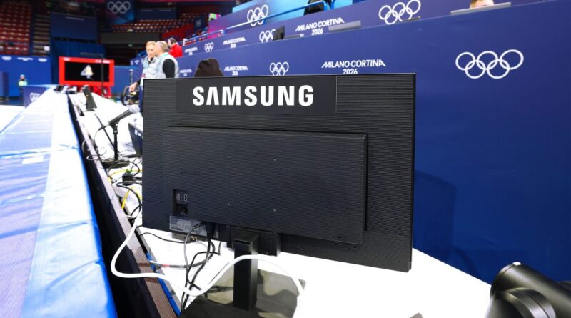 Monitor Samsung a supporto di arbitraggio e live broadcasting ai Giochi Olimpici Invernali di Milano Cortina 2026