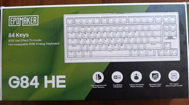 Tastiera gaming Epomaker G84 HE – Recensione