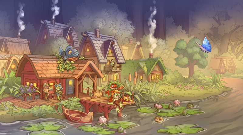 Croakwood, il gioco di costruzione di città a tema rana!